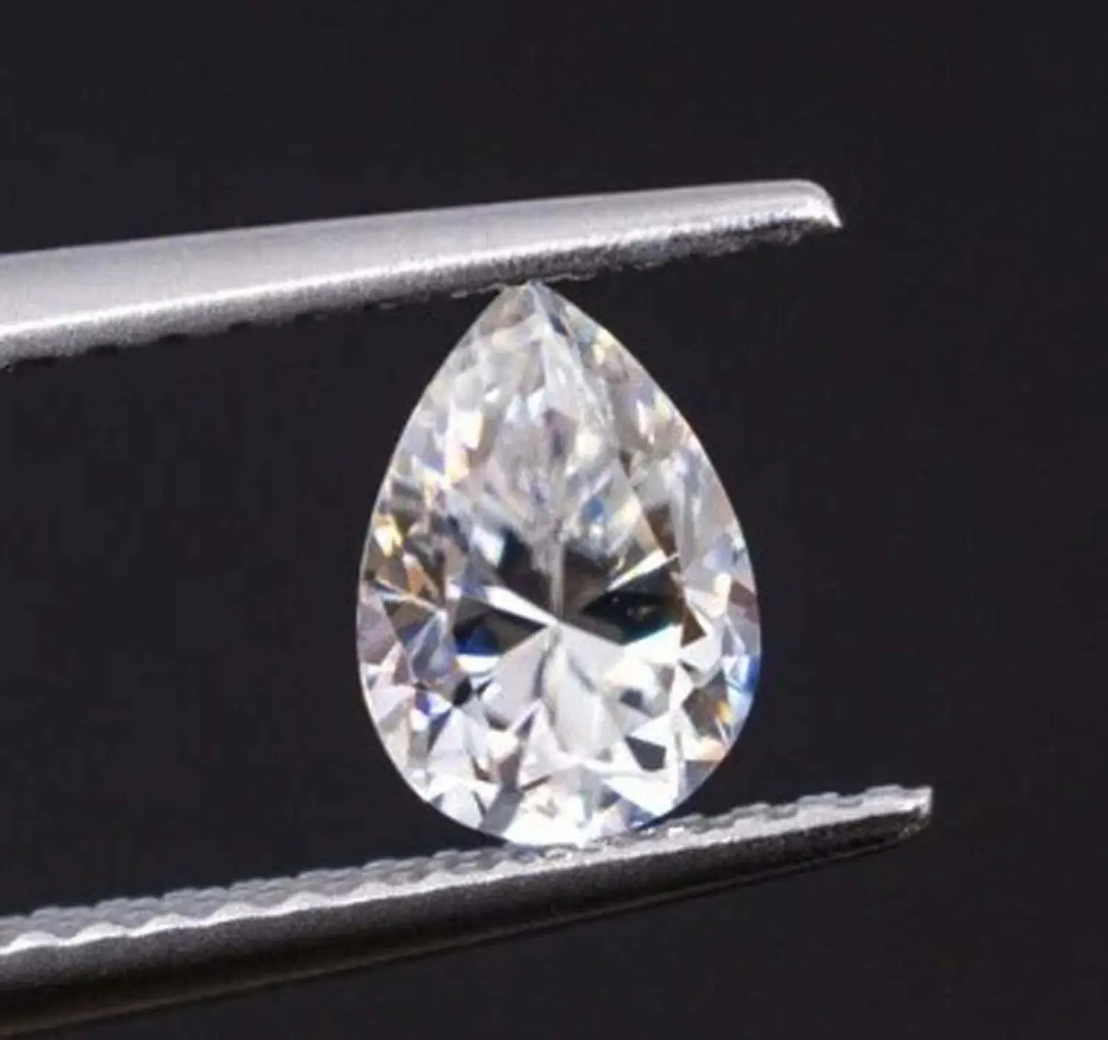 LAB-GROWN CVD DIAMOND PEAR SHAPE 3 CT D VVS1 CLARITY IGL CERTIFIED GEMSTONE 5AST ABC Jewelery